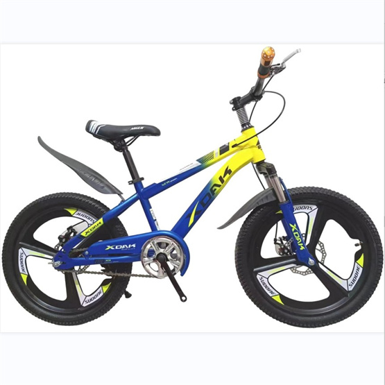 Factory hot selling 22 inch magnesium alloy integrated wheel half aluminum handle set brake handle children mountain bike